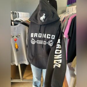 Brand new unisex, pumpkin bronco hoodie